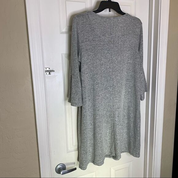 New York & Co NY&Co SoHo Street Soft Heather Gray Shift Dress Size Medium - Picture 12 of 12